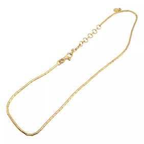 Authentic! Gurhan 24k Yellow Gold Diamond Lentil Necklace