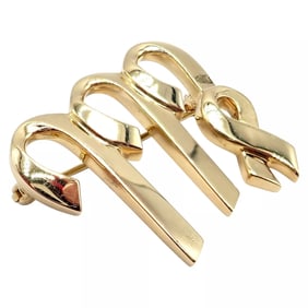 Authentic! Tiffany & Co Paloma Picasso 18k Yellow Gold Zodiac Virgo Pin Brooch