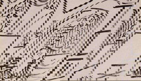 Picasso Sketchbook Carnet de la Californie Print # 3 dated 3/11/1955 (1 of 1)