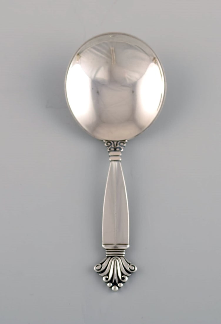 Georg Jensen Acanthus jam spoon in sterling silver. (1 of 4)