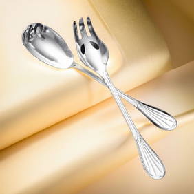 Claude Doutre Roussel - 22 Sterling Silver 19th Century Louis XVI Flatware Serving Pieces, No (1 of 19)