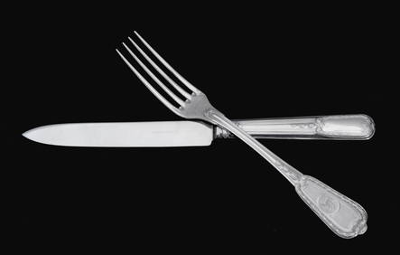 CHRISTOFLE (CADEILHAC) - 44pc 950 STERLING SILVER "STARTER" FLATWARE SET + CHESTS. (1 of 8)