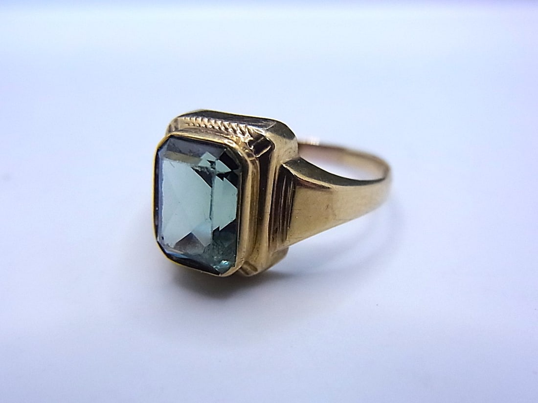ART DECO RING TOURMALINE SPINEL. HS (1 of 11)