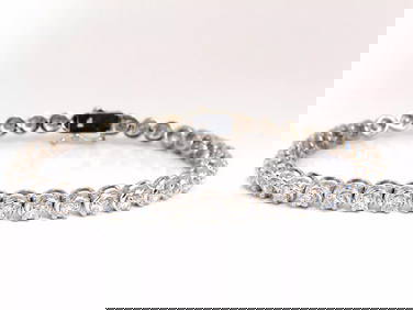 4 Prong Round Tennis Bracelet - 14k Yellow Gold, 7.00 Ct (12467) 4 Prong Round Tennis Bracelet - 14k Yellow Gold, 7.00 Ct (12467)