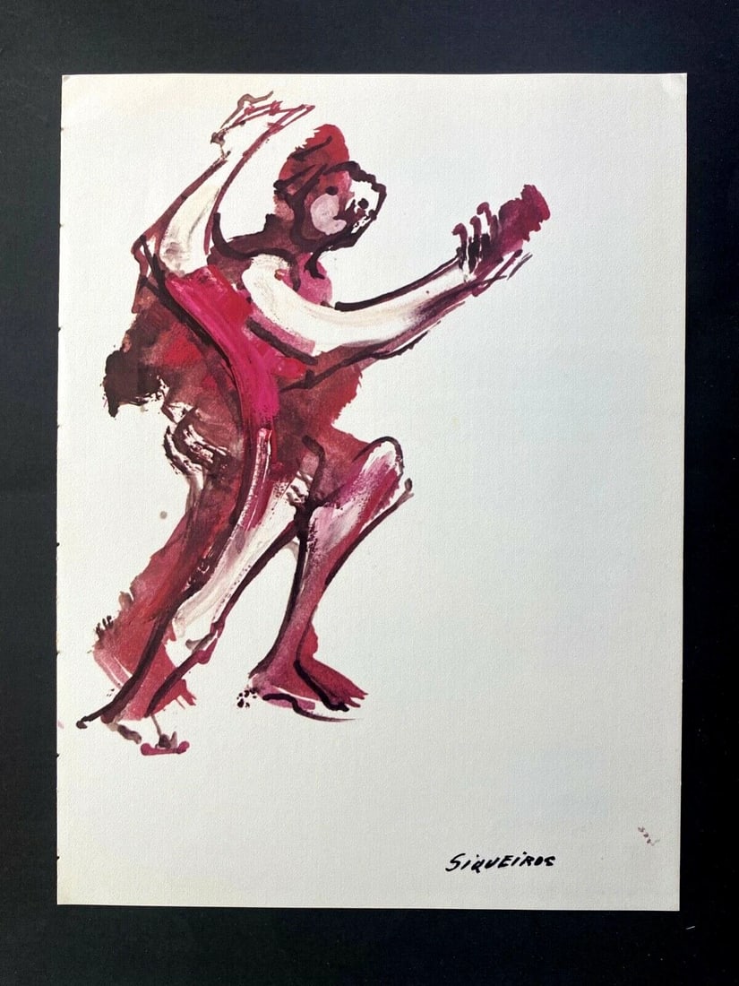 DAVID ALFARO SIQUEIROS SIGNED LTD ED PRINT X/1000 FROM GALERIA MISRACHI MEXICO (1 of 2)