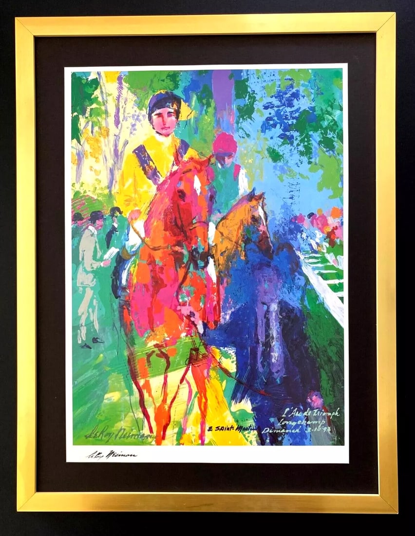 LEROY NEIMAN + SKETCHBOOK DRAWING PARIS + CIRCA 1970'S + SIGNED PRINT FRAMED (1 of 3)