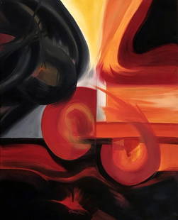 Grace Absi Abstract 3 Oil Painting on canvas 2019: Title: Abstract 3 Artist: Grace Absi Country: USA Medium: Oil Painting on Canvas Marks: Created and signed in 2019 Size: 30 x 24 x 2 inch - canvas stretched on bars Condition: Fine Certificate o