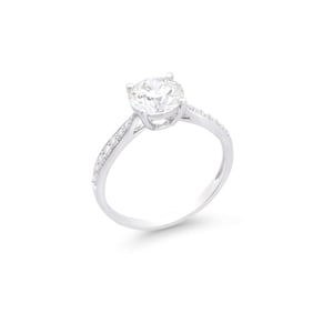 2.08 TCW IGI Certified Lab Grown Diamonds 14K WG Designer Ring