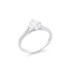 1.33 TCW IGI Certified Lab Grown Diamonds 14K WG Designer Ring