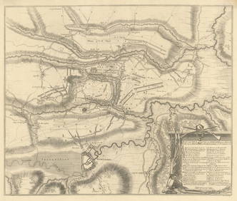 Plan de la Bataille d'Oudenaerde du 11 Juillet 1708. FRICX 1712 old map (1 of 1)