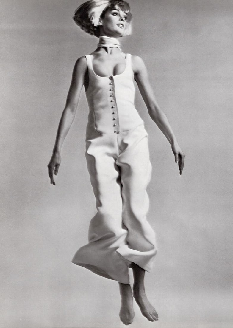 RICHARD AVEDON - Jean Shrimpton, Paris, 1970: Artist:RICHARD AVEDON Print Title: Jean Shrimpton, Paris, 1970 Medium: Duotone Photo-lithograph Printed 1970s in the US Image size (inches) approx 13 x 9” Richard Avedon (1923-2004) was an infl