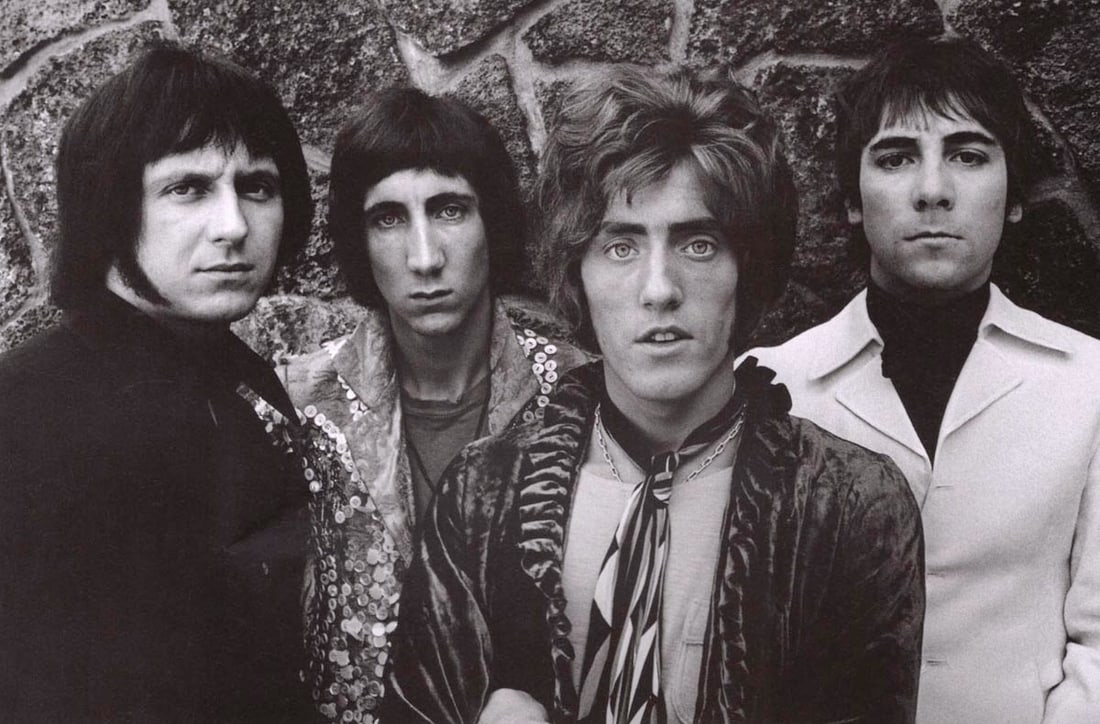 JIM MARSHALL - The Who, San Francisco, 1967: Artist: JIM MARSHALL Print Title: The Who, San Francisco, 1967 Printing Date: 1990’s Medium: Duotone Print Printed in: Italy Image Size: approx. 5 x 8” Jim Marshall1936– 2010) was an