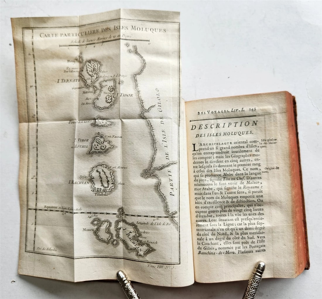 1750 HISTOIRE des VOYAGES antique VOL. 31 illustrated MALAYASIA & INDONESIA (1 of 9)