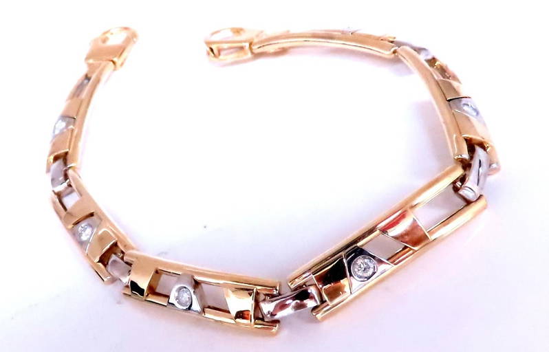 4 Prong Round Flexi Tennis Bangle - 14k Yellow Gold, 2.00 Ct (12439) 4 Prong Round Flexi Tennis Bangle - 14k Yellow Gold, 2.00 Ct (12439)