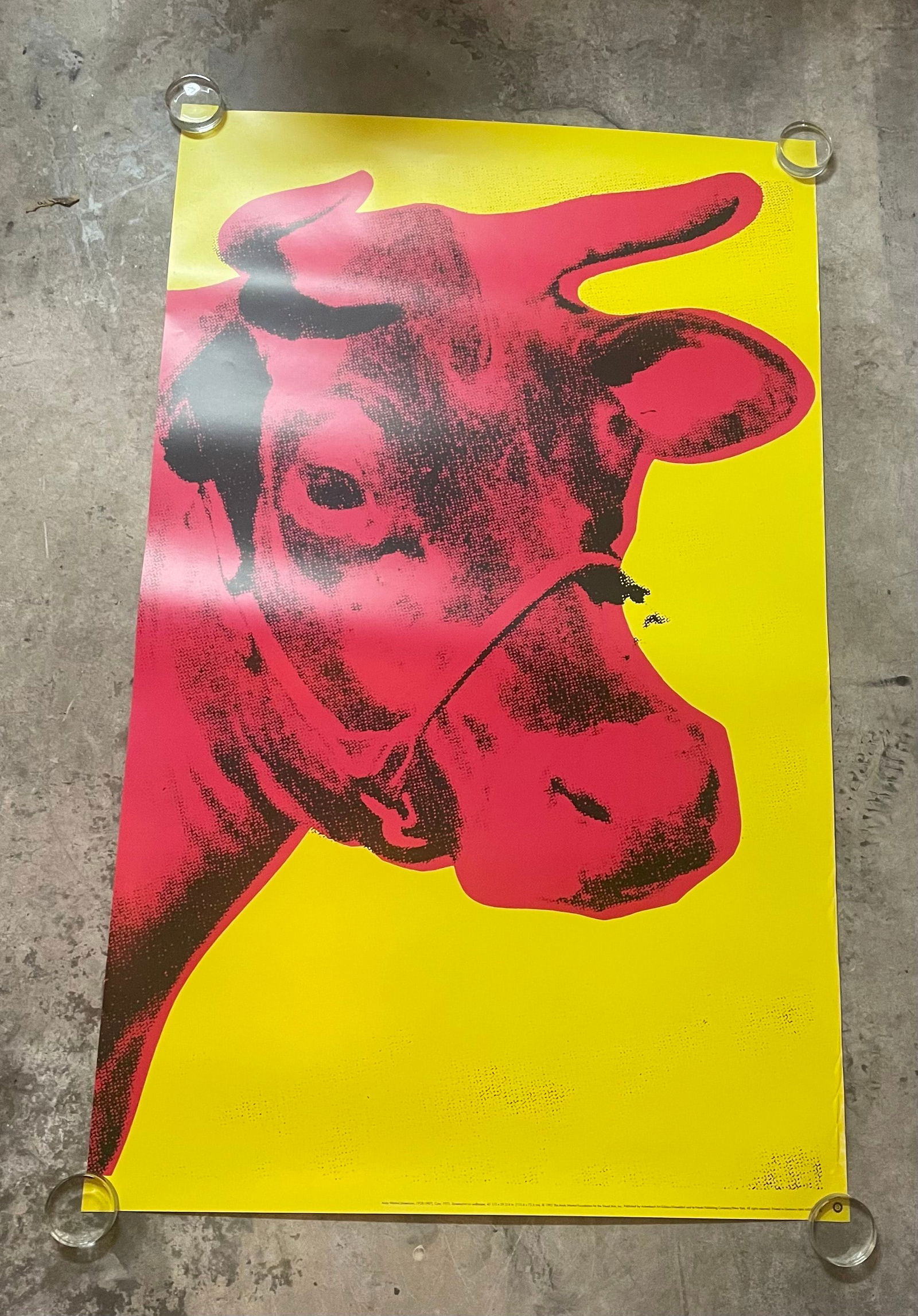 Andy Warhol Red Cow Large Oversized Offset Poster (1 of 3)
