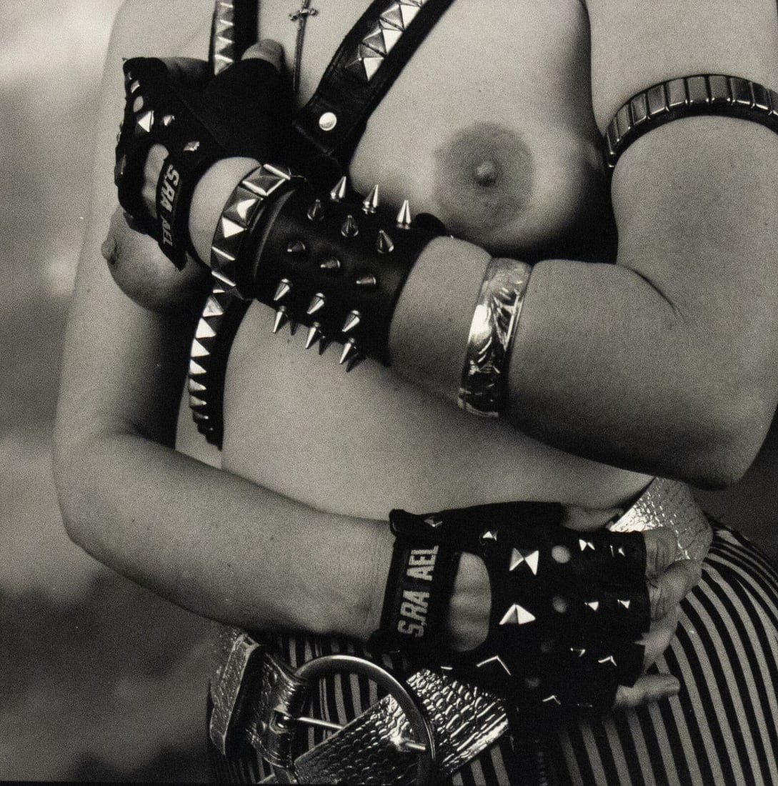 Catherine Opie 'Gabby' Mounted Print: Title: Catherine Opie 'Gabby' Mounted Print mounted onto 4 ply-board measuring at 10x10" Date: 1989 Material: Archival Fine Art Paper & 4 ply-board Dimensions: 10x10" Additional Information: Later pri