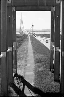 Edition of 10 - Pont de Normandie; 2016: Edition of 10 - Pont de Normandie, France, Silver Gelatin Photograph Edition of 10 + 5 APs. Front: Signature and edition number with artists blind stamp. Back: Ink stamp and print details. Mounted: 40
