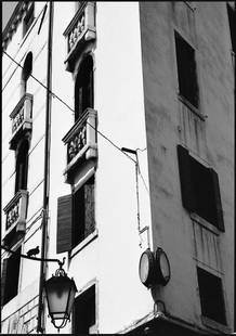 Edition of 10 - Architecture; 2009: Edition of 10 - Architecture, Venice, Italy, Silver Gelatin Photograph Edition of 10 + 5 APs. Front: Signature and edition number with artists blind stamp. Back: Ink stamp and print details. Mounted: