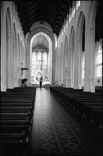 Edition of 10 - Solitude; 2015: Edition of 10 - Solitude, Bury Saint Edmunds Cathedral, Silver Gelatin Photograph Edition of 10 + 5 APs. Front: Signature and edition number with artists blind stamp. Back: Ink stamp and print details