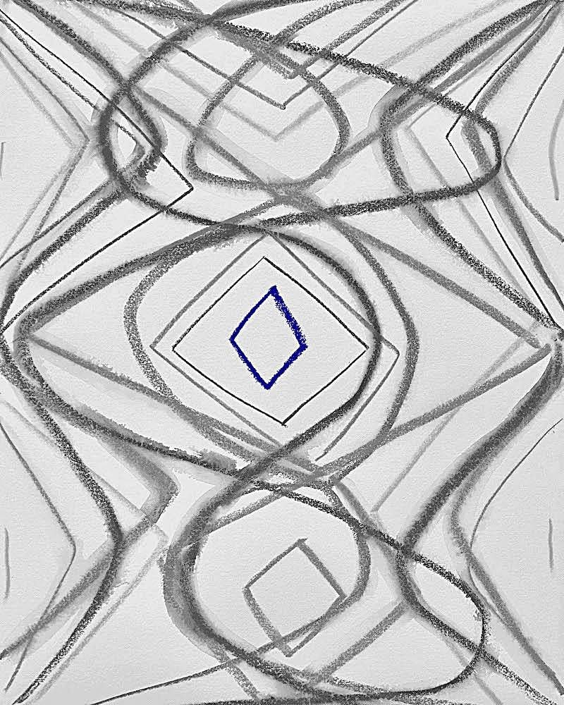 Marina Adams: Untitled 2020: Screenprint on paper. 18 7/8" x 15". ed. 100 Signed in pencil Reserve: $400.00 Shipping: Domestic: Flat-rate of $20.00 to anywhere within the contiguous U.S. International: Foreign shipping rates are