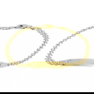 Vintage 1940's Italian ID Nameplate Curb Chain Bracelet 14K Yellow Gold, 3.16 Gr: Vintage 1940's Italian ID Nameplate Curb Chain Bracelet 14K Yellow Gold, 3.16 Gr This is such a timeless bracelet! Please let us know if you have any questions. Circa: 1940's Metal: 14K yellow gold We