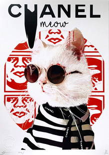Death NYC Chanel Obey: Giclee on Fine art 300 gsm paper Size: 17 3/4 x 12 1/2 inches Artist: Death NYC, limited edition giclee on paper, out of eddition of 100 + AP, Hand signed in pencil, Certificate of Authenticity from D