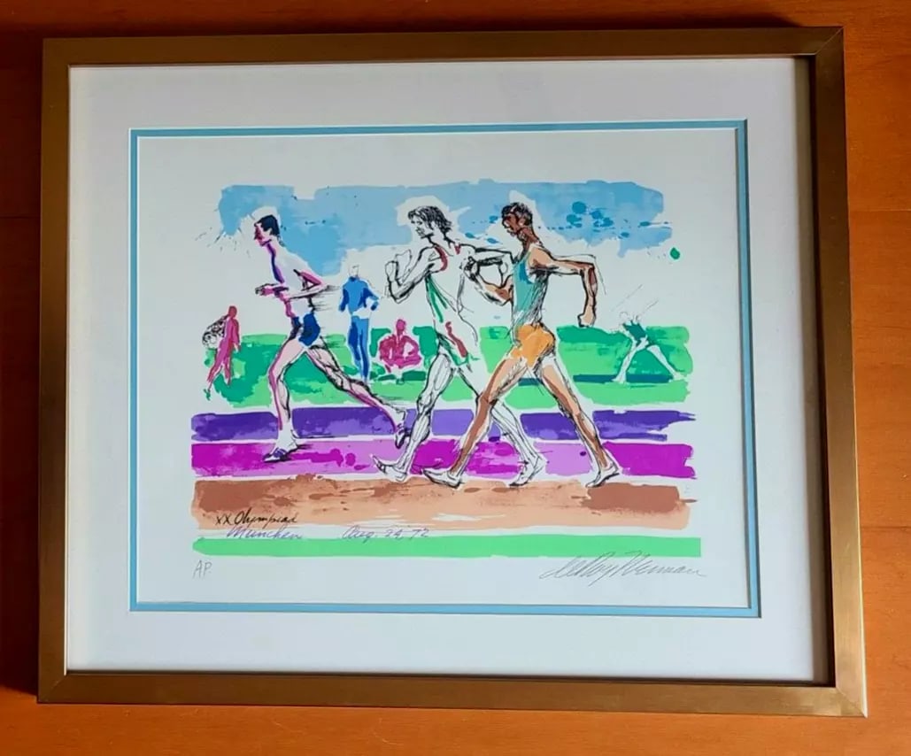 LeRoy Neiman 1972 Munich Olympics Ltd. Ed. AP Hand Signed Serigraph "Jim Ryan" (1 of 2)