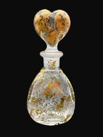 Glass Perfume Bottle Heart