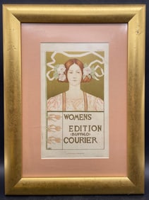 Lithograph by Alice R. Glenny from Les Maitres de L'Affiche