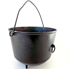 Cast Iron PRE-GRISWOLD ERIE 3 Legged Bean Pot Kettle Cauldron 791 #8