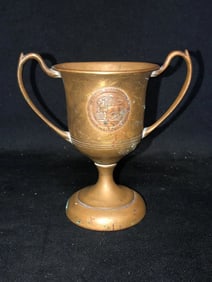 1909 5” St Marks Athletic Association Tennis Loving Cup trophy Southborough Ma