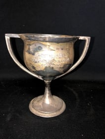 1924 6 1/4” Chestnut Hill Ma Tennis Loving Cup Trophy