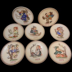 Vintage M.J. Hummel Yearly Plates made in West Germany circa 70's -80's