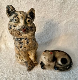 2 Chalkware Cats