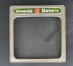 VTG National Biscuit Company Uneeda Bakers Advertising Store Display Window Lid