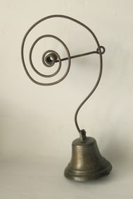 Antique iron & brass shop door bell