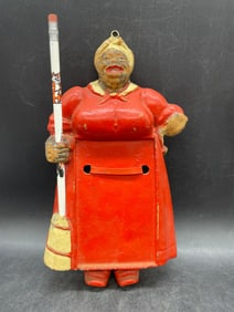 VINTAGE BLACK AMERICANA MAMMY MEMMO PAD HOLDER WITH PENCIL