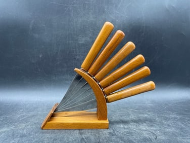 MCM TEAK KNIFE SET KARL HOLMBERG SWEDEN