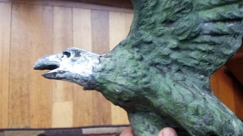 Antique weathervane zinc American eagle