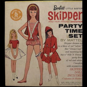 Barbie’s Little Sister Skipper Party Time boxed Set by Mattel including doll/outfits