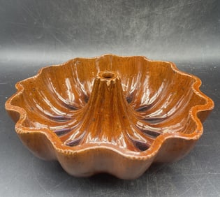 8" Vintage Turks Head Pottery Redware Mold