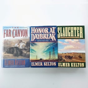 Elmer Kelton 1st Edition Doubleday Hardcover book lot set of 3