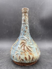 Mid Century Modern Redware Vase Signed Nagel