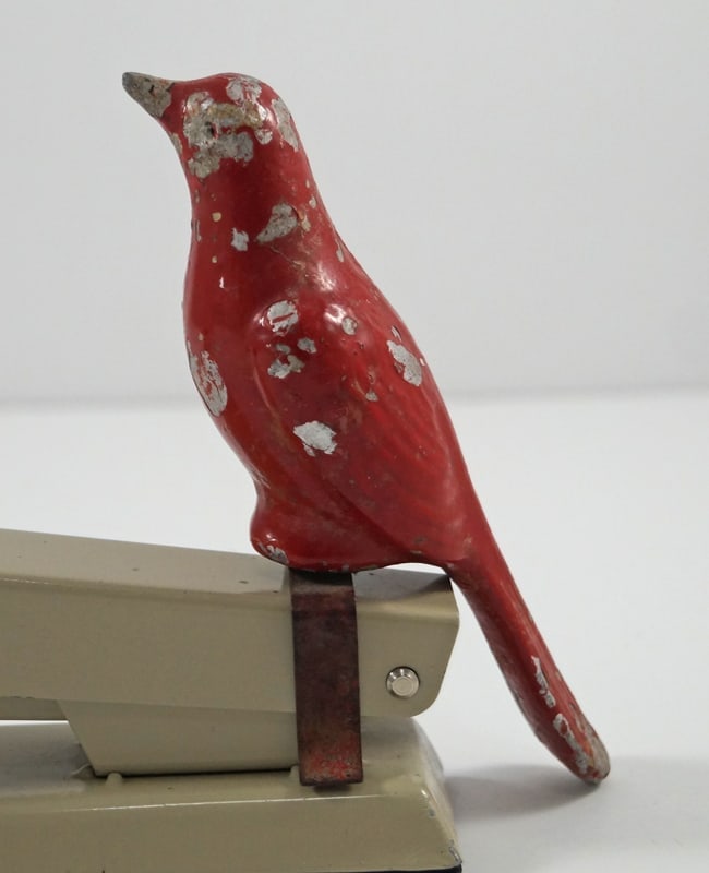 Antique Songbird Fence Topper Decoy (1 of 4)
