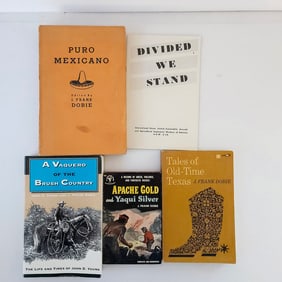 Frank Dobie Puro Mexicano Vaquero Apache Gold Tales Softcover Book Lot