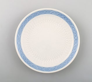 Blue Fan Royal Copenhagen porcelain dinnerware. bread plate cake plate no. 11522.