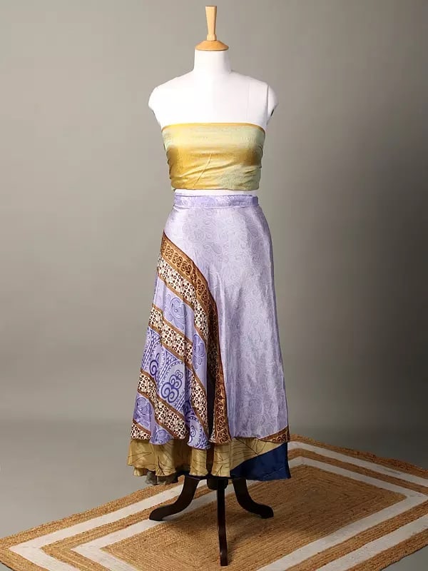 Reversible Wrap Around Silk Printed Skirt: Specifications GAG470 Silk Dimensions: WAIST 38 INCH X LENGTH 52 INCH Weight: 320 gm Reserve: $31.50 Shipping: Domestic: Shipping rates are determined by destination International: Foreign