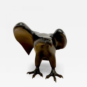 Eagle Sculpture Made by Zai Wang