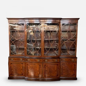 Schmieg & Kotzian, Georgian, Breakfront or Bookcase, Mahogany, Satinwood, 1920s