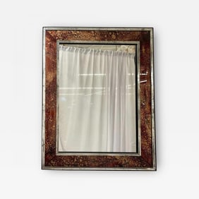 Hollywood Regency Tortoise Shell Wall, Console over the Mantle Mirror